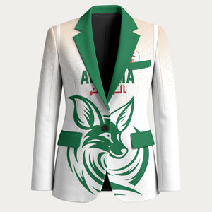 Custom World Football 2026 Algeria Blazer Les Fennecs Desert Fox Pride