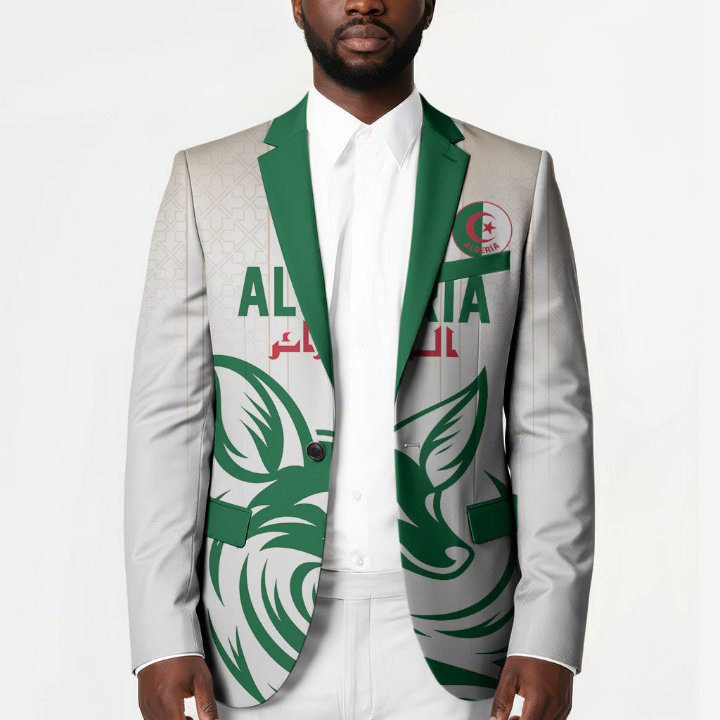 Custom World Football 2026 Algeria Blazer Les Fennecs Desert Fox Pride
