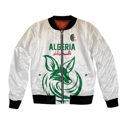 Custom World Football 2026 Algeria Bomber Jacket Les Fennecs Desert Fox Pride