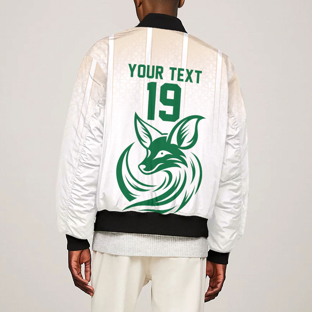 Custom World Football 2026 Algeria Bomber Jacket Les Fennecs Desert Fox Pride