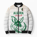 Custom World Football 2026 Algeria Bomber Puffer Jacket Les Fennecs Desert Fox Pride