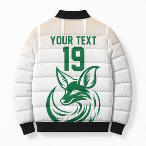 Custom World Football 2026 Algeria Bomber Puffer Jacket Les Fennecs Desert Fox Pride