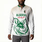 Custom World Football 2026 Algeria Button Sweatshirt Les Fennecs Desert Fox Pride