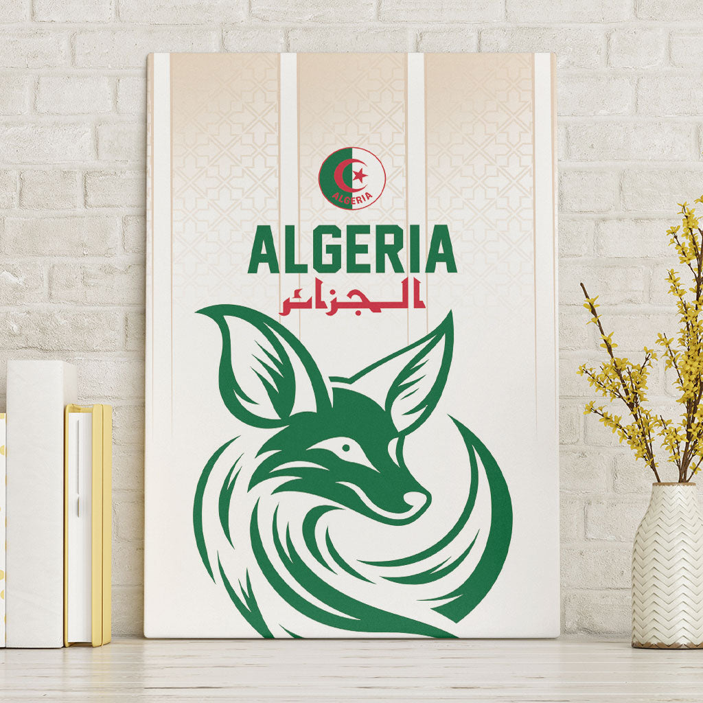 World Football 2026 Algeria Canvas Wall Art Les Fennecs Desert Fox Pride