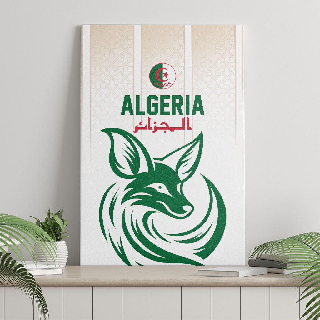 World Football 2026 Algeria Canvas Wall Art Les Fennecs Desert Fox Pride