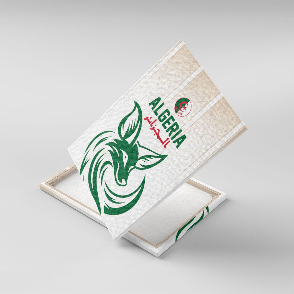 World Football 2026 Algeria Canvas Wall Art Les Fennecs Desert Fox Pride