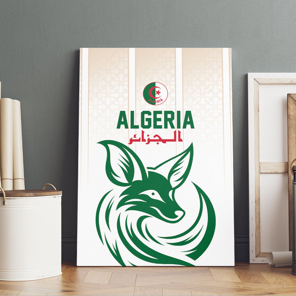 World Football 2026 Algeria Canvas Wall Art Les Fennecs Desert Fox Pride