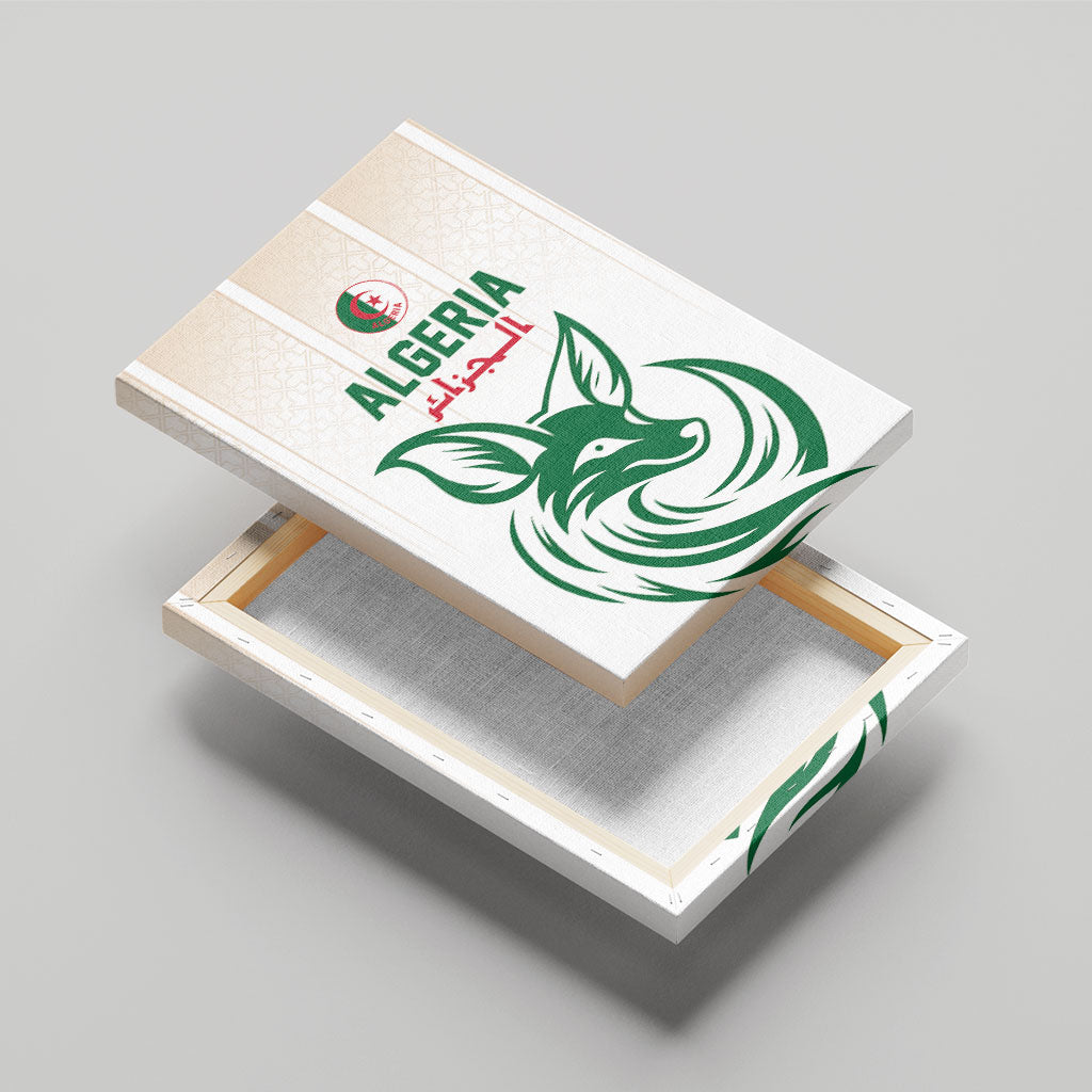 World Football 2026 Algeria Canvas Wall Art Les Fennecs Desert Fox Pride