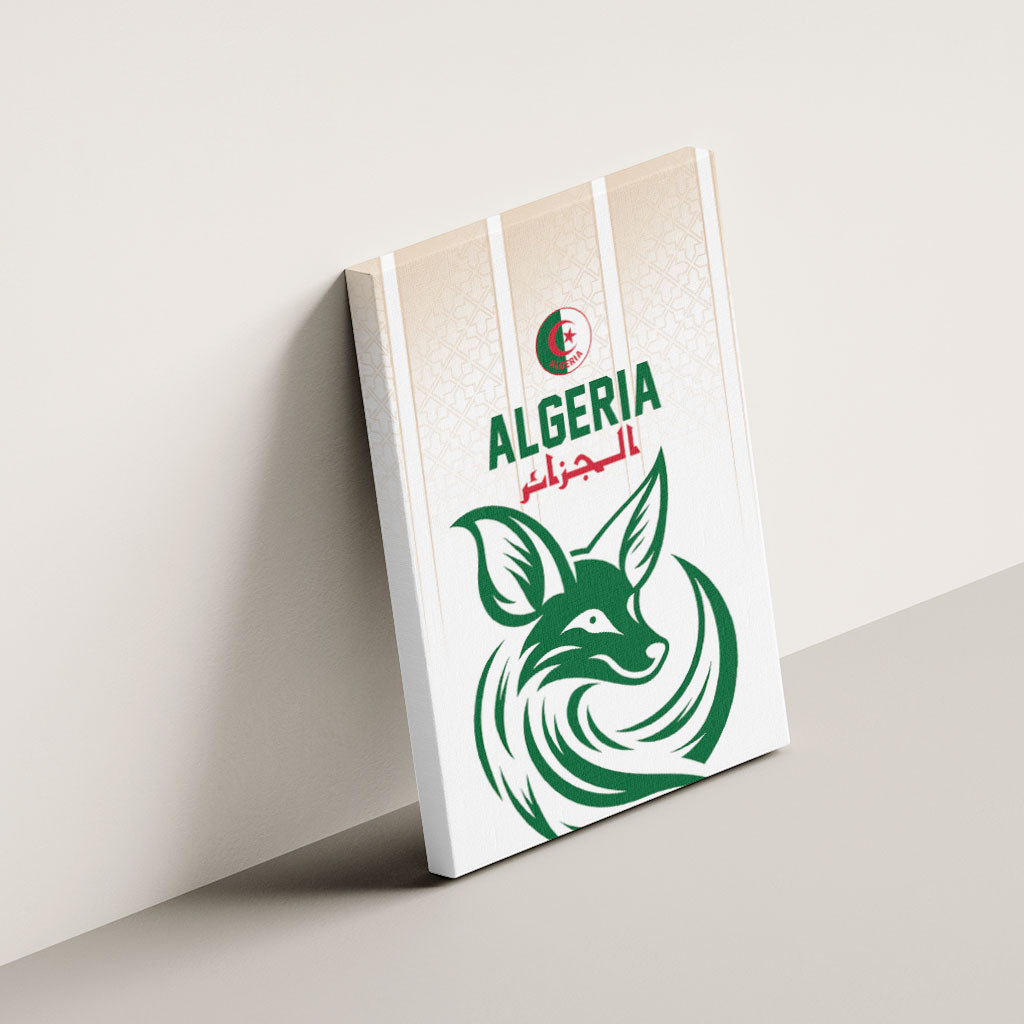 World Football 2026 Algeria Canvas Wall Art Les Fennecs Desert Fox Pride