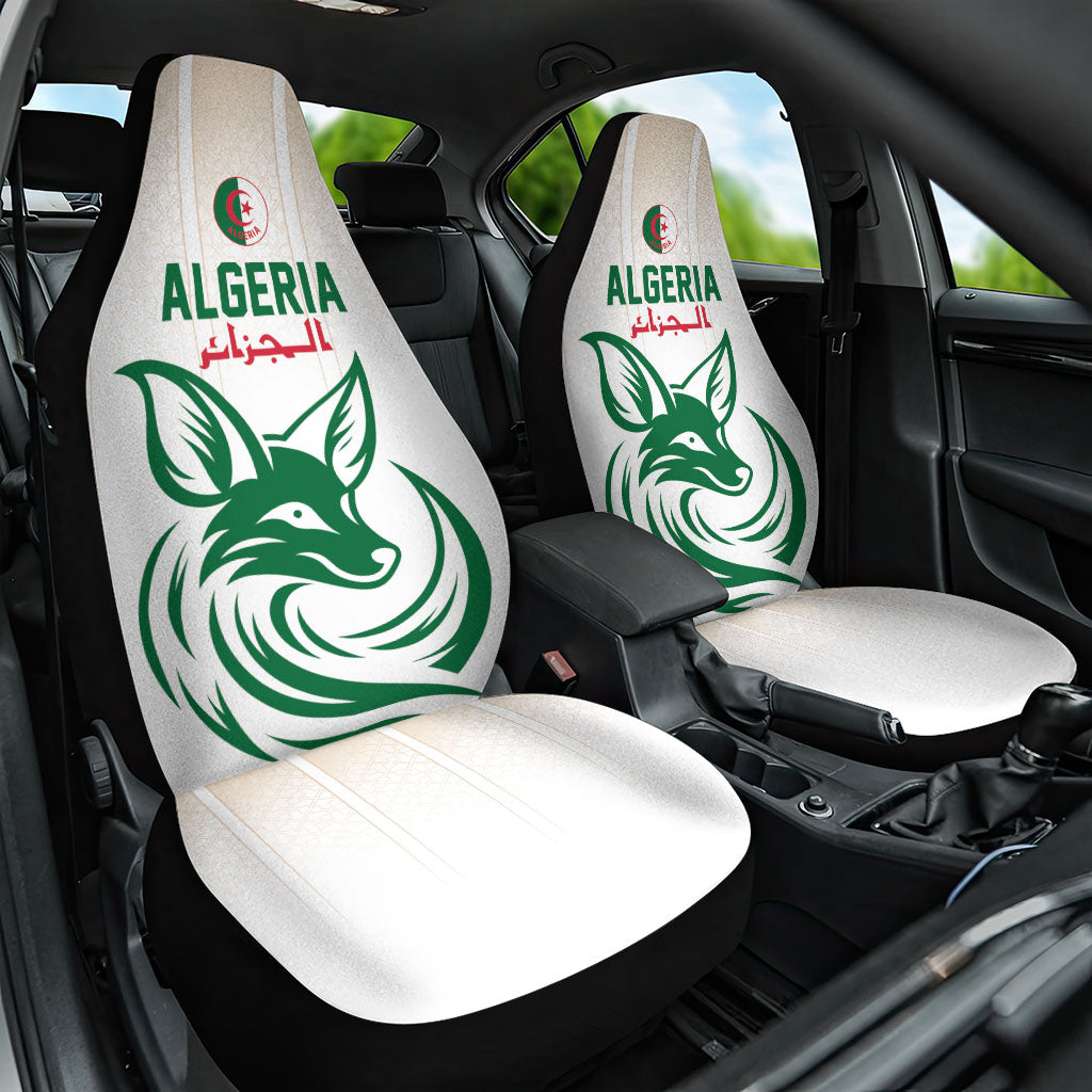 World Football 2026 Algeria Car Seat Cover Les Fennecs Desert Fox Pride