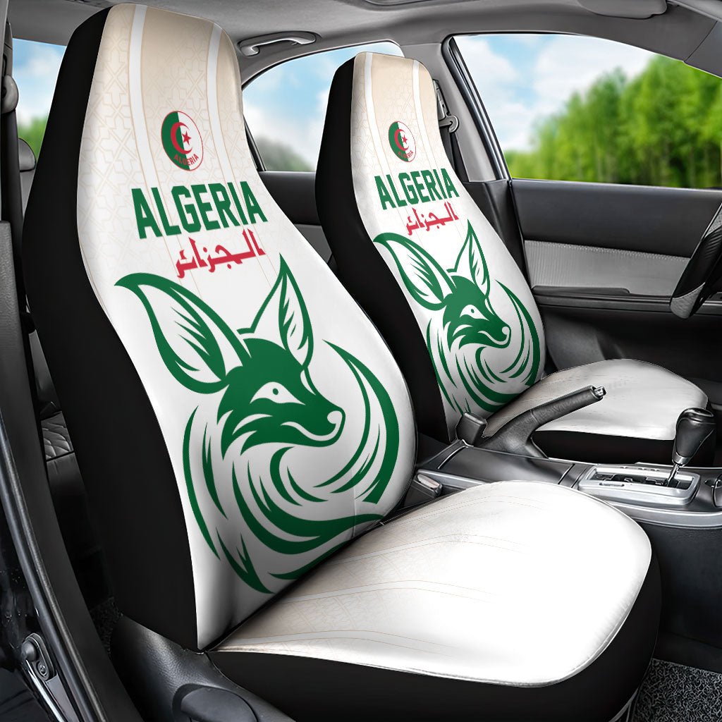 World Football 2026 Algeria Car Seat Cover Les Fennecs Desert Fox Pride