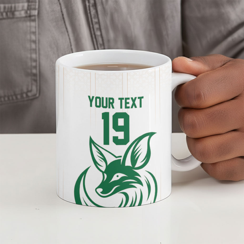 Custom World Football 2026 Algeria Ceramic Mug Les Fennecs Desert Fox Pride