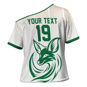 Custom World Football 2026 Algeria Cross Shoulder Shirt Les Fennecs Desert Fox Pride