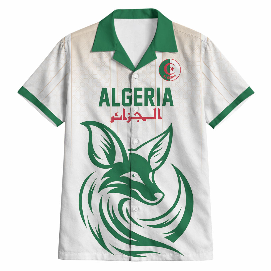 Custom World Football 2026 Algeria Hawaiian Shirt Les Fennecs Desert Fox Pride