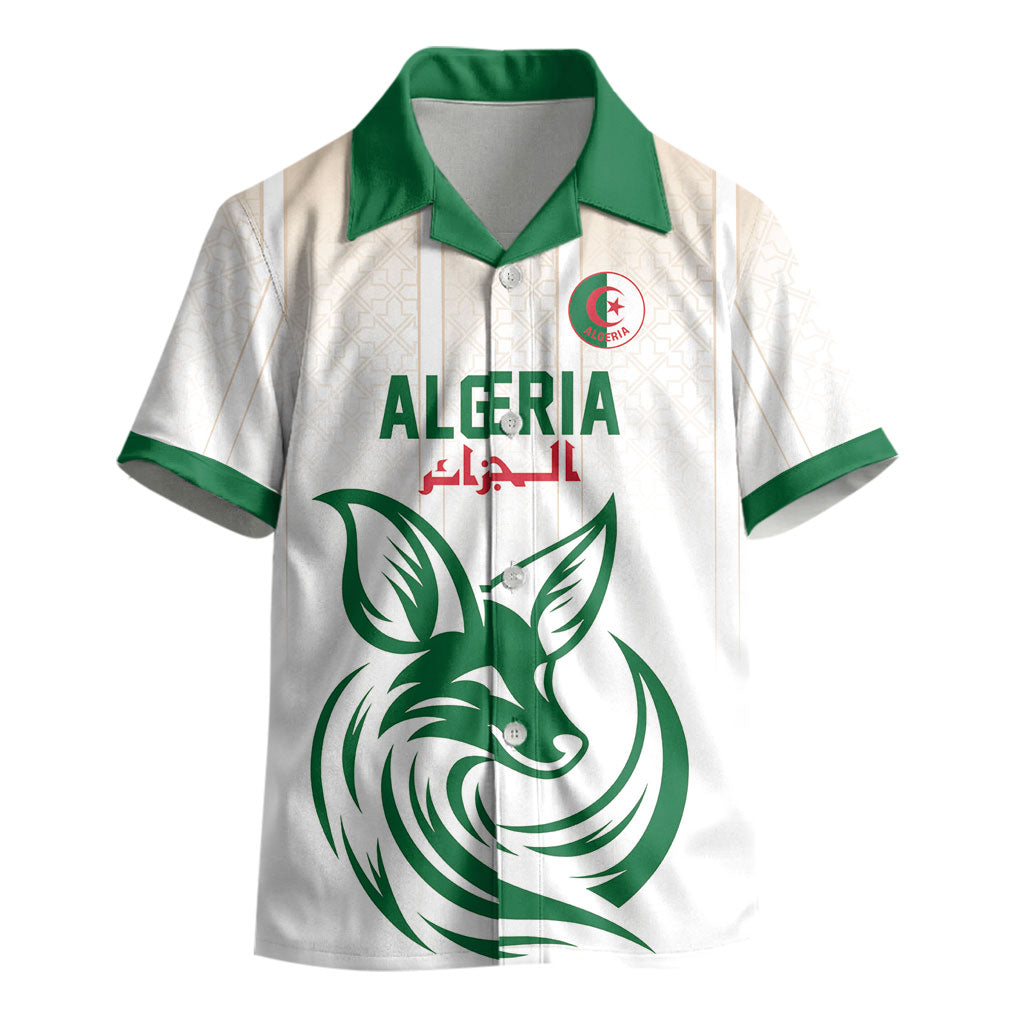 Custom World Football 2026 Algeria Kid Hawaiian Shirt Les Fennecs Desert Fox Pride