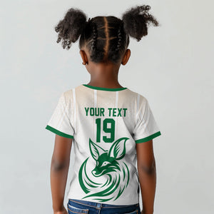 Custom World Football 2026 Algeria Kid T shirt Les Fennecs Desert Fox Pride