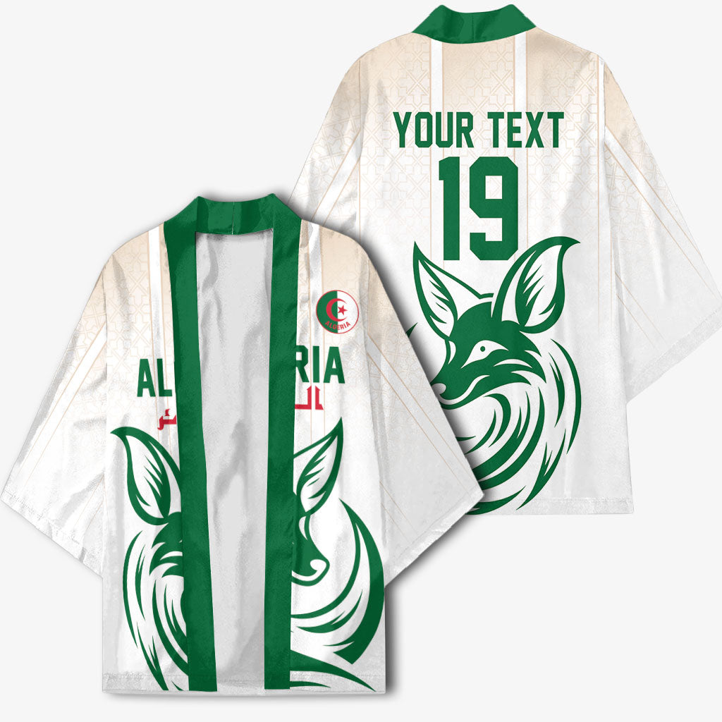Custom World Football 2026 Algeria Kimono Les Fennecs Desert Fox Pride