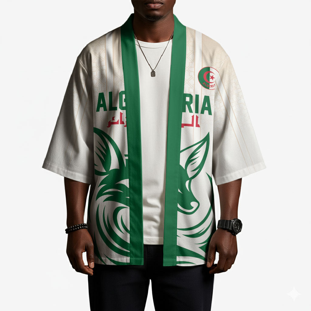 Custom World Football 2026 Algeria Kimono Les Fennecs Desert Fox Pride
