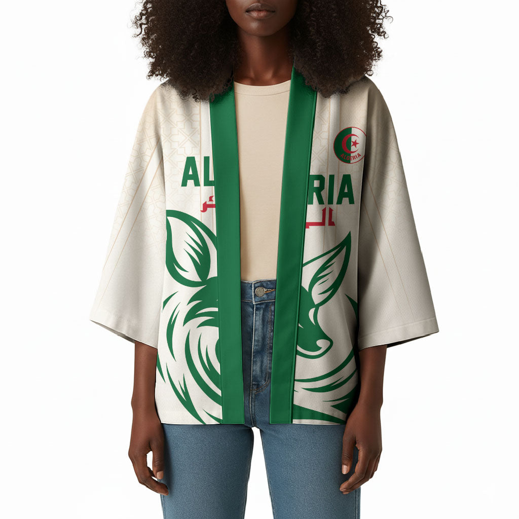 Custom World Football 2026 Algeria Kimono Les Fennecs Desert Fox Pride