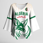 Custom World Football 2026 Algeria Kimono Sleeve Blouse Les Fennecs Desert Fox Pride