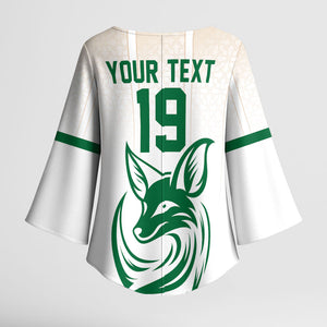 Custom World Football 2026 Algeria Kimono Sleeve Blouse Les Fennecs Desert Fox Pride