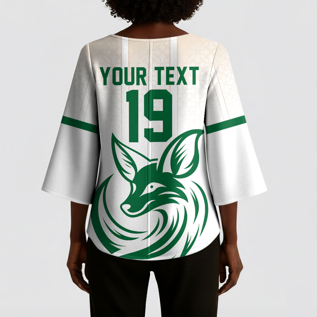 Custom World Football 2026 Algeria Kimono Sleeve Blouse Les Fennecs Desert Fox Pride