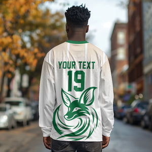 Custom World Football 2026 Algeria Long Sleeve Shirt Les Fennecs Desert Fox Pride