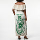Custom World Football 2026 Algeria Off Shoulder Maxi Dress Les Fennecs Desert Fox Pride