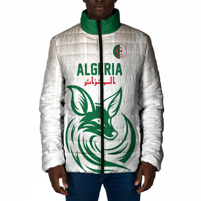 Custom World Football 2026 Algeria Padded Jacket Les Fennecs Desert Fox Pride