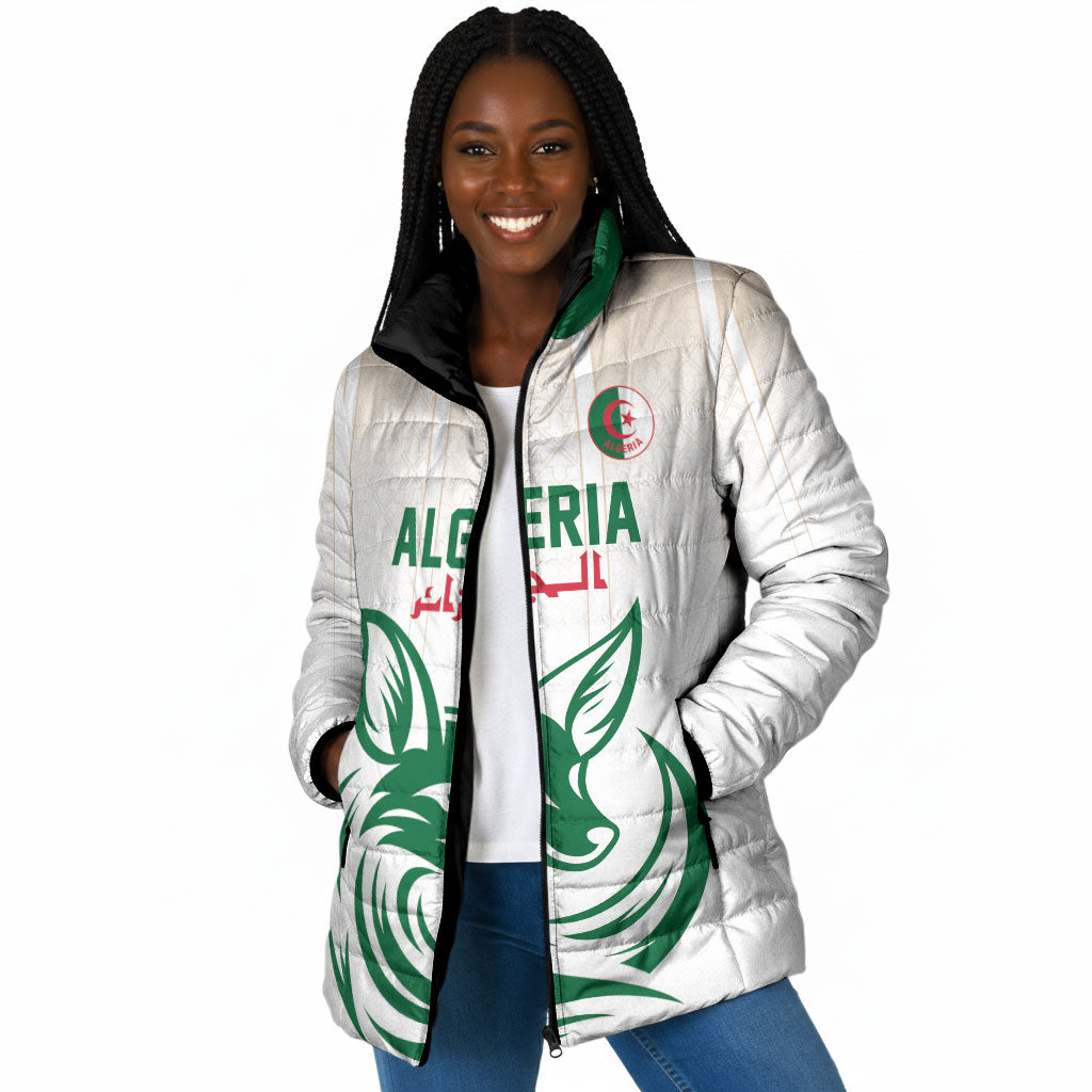Custom World Football 2026 Algeria Padded Jacket Les Fennecs Desert Fox Pride