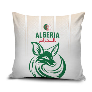 World Football 2026 Algeria Pillow Cover Les Fennecs Desert Fox Pride