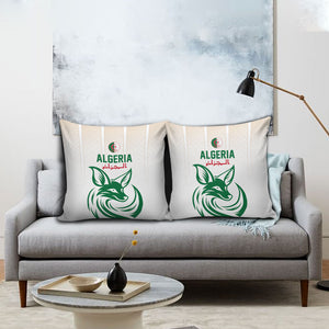 World Football 2026 Algeria Pillow Cover Les Fennecs Desert Fox Pride