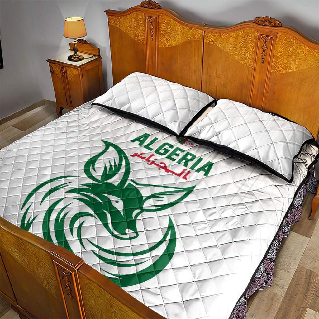 World Football 2026 Algeria Quilt Bed Set Les Fennecs Desert Fox Pride