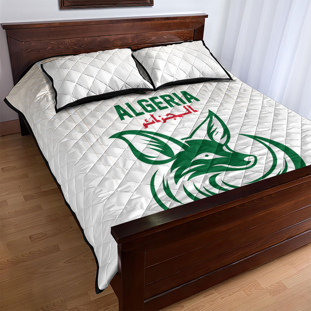 World Football 2026 Algeria Quilt Bed Set Les Fennecs Desert Fox Pride