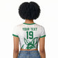 Custom World Football 2026 Algeria Raglan Cropped T shirt Les Fennecs Desert Fox Pride