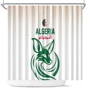 World Football 2026 Algeria Shower Curtain Les Fennecs Desert Fox Pride
