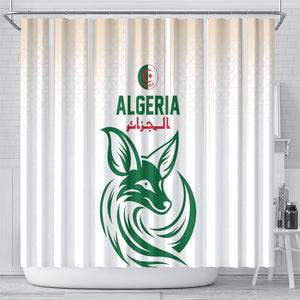 World Football 2026 Algeria Shower Curtain Les Fennecs Desert Fox Pride