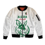 Custom World Football 2026 Algeria Sleeve Zip Bomber Jacket Les Fennecs Desert Fox Pride