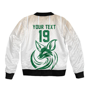 Custom World Football 2026 Algeria Sleeve Zip Bomber Jacket Les Fennecs Desert Fox Pride