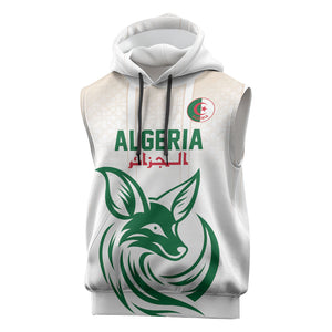 Custom World Football 2026 Algeria Sleeveless Hoodie Les Fennecs Desert Fox Pride