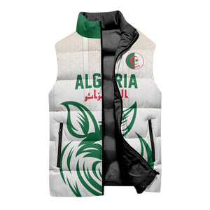 Custom World Football 2026 Algeria Sleeveless Puffer Jacket Les Fennecs Desert Fox Pride