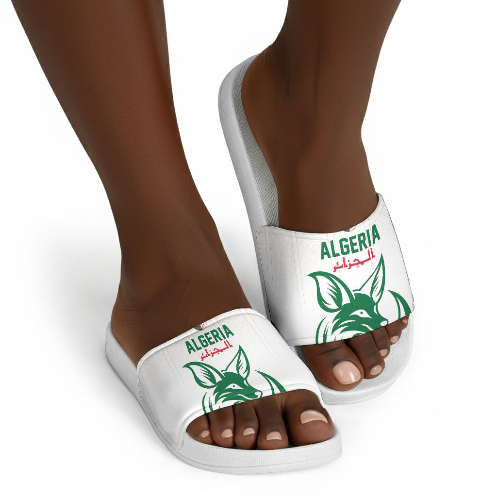 World Football 2026 Algeria Slide Sandals Les Fennecs Desert Fox Pride