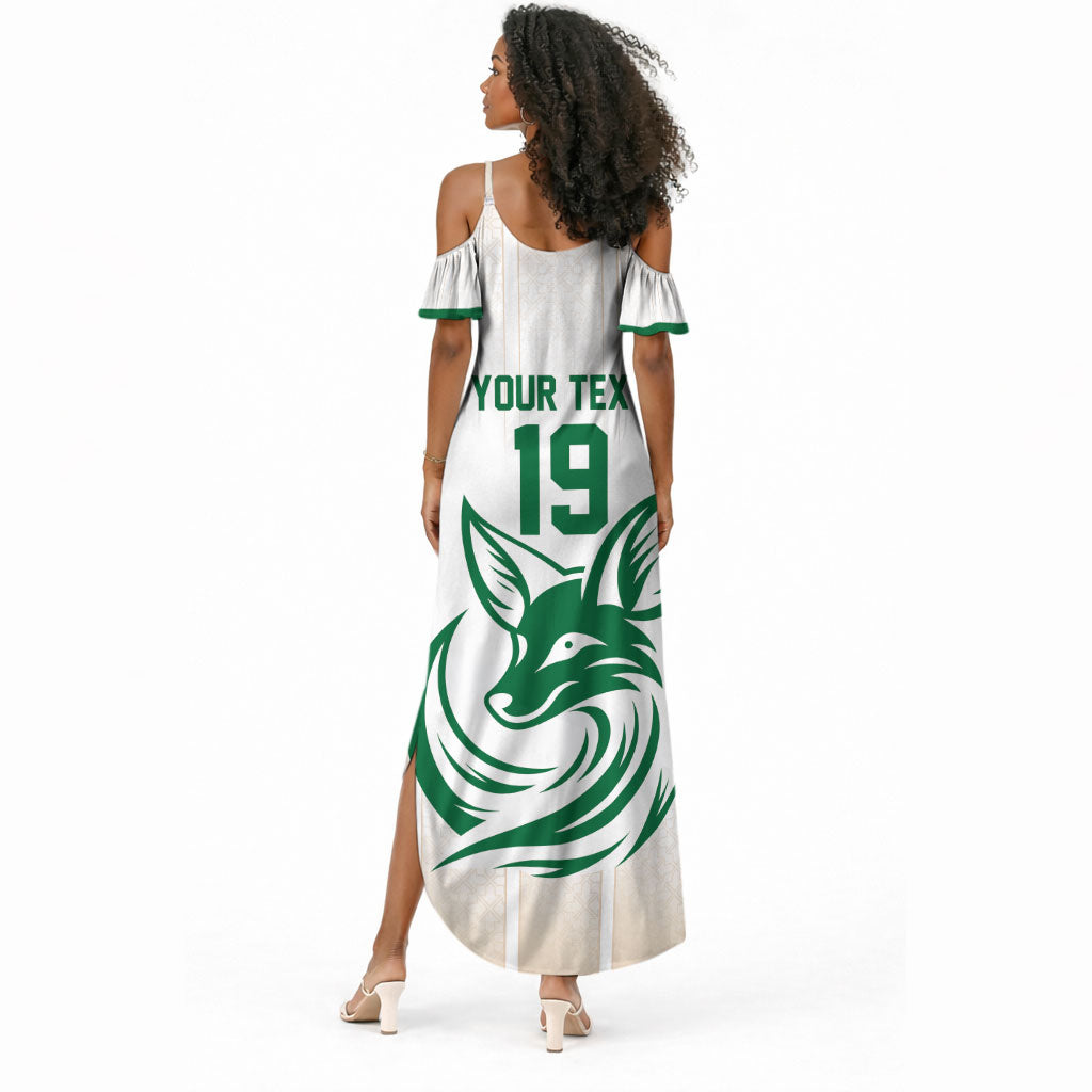 Custom World Football 2026 Algeria Summer Maxi Dress Les Fennecs Desert Fox Pride