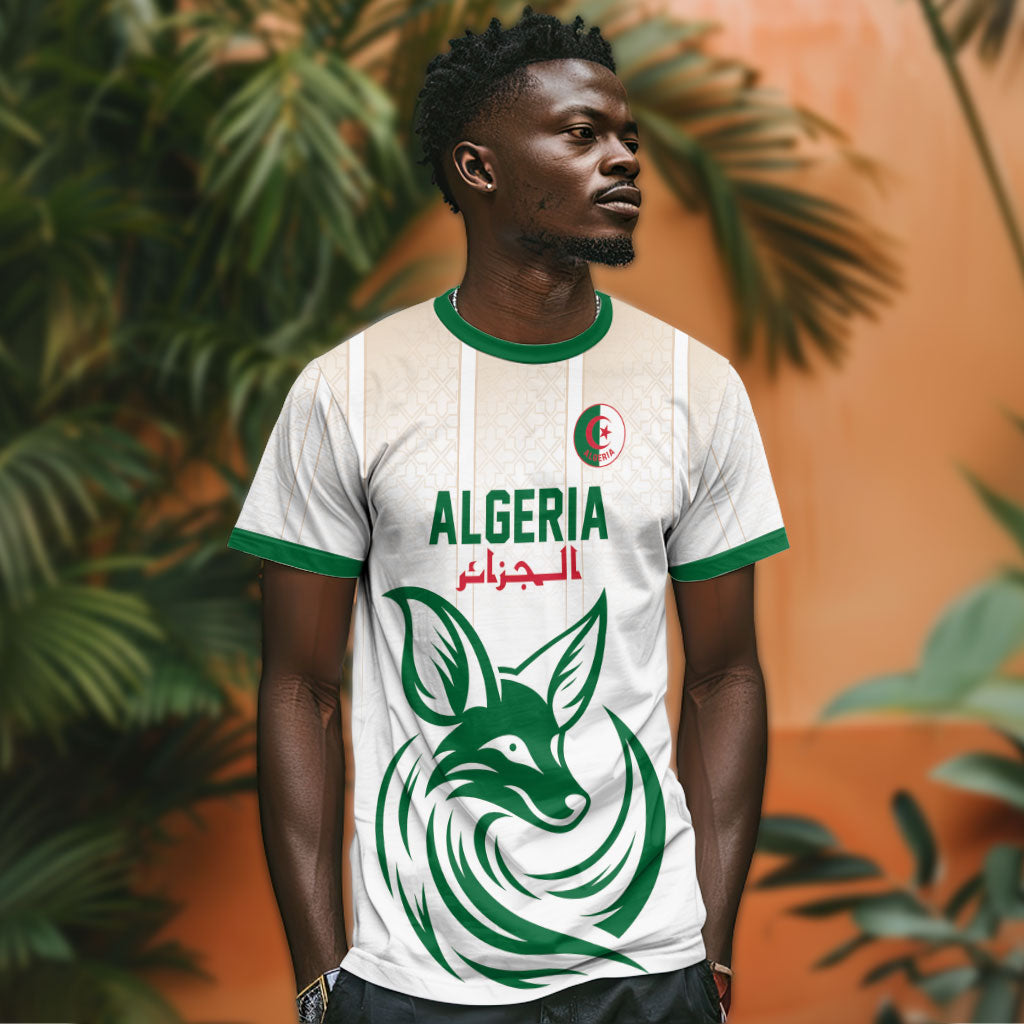 Custom World Football 2026 Algeria T shirt Les Fennecs Desert Fox Pride