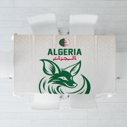 World Football 2026 Algeria Tablecloth Les Fennecs Desert Fox Pride