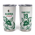 Custom World Football 2026 Algeria Tumbler Cup Les Fennecs Desert Fox Pride