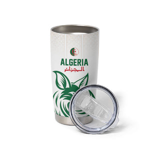 Custom World Football 2026 Algeria Tumbler Cup Les Fennecs Desert Fox Pride