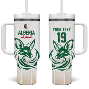 Custom World Football 2026 Algeria Tumbler With Handle Les Fennecs Desert Fox Pride