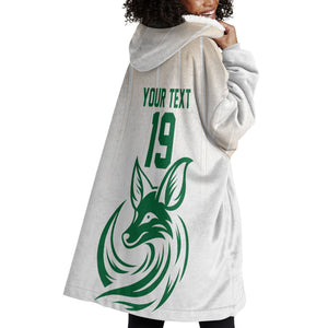 Custom World Football 2026 Algeria Wearable Blanket Hoodie Les Fennecs Desert Fox Pride