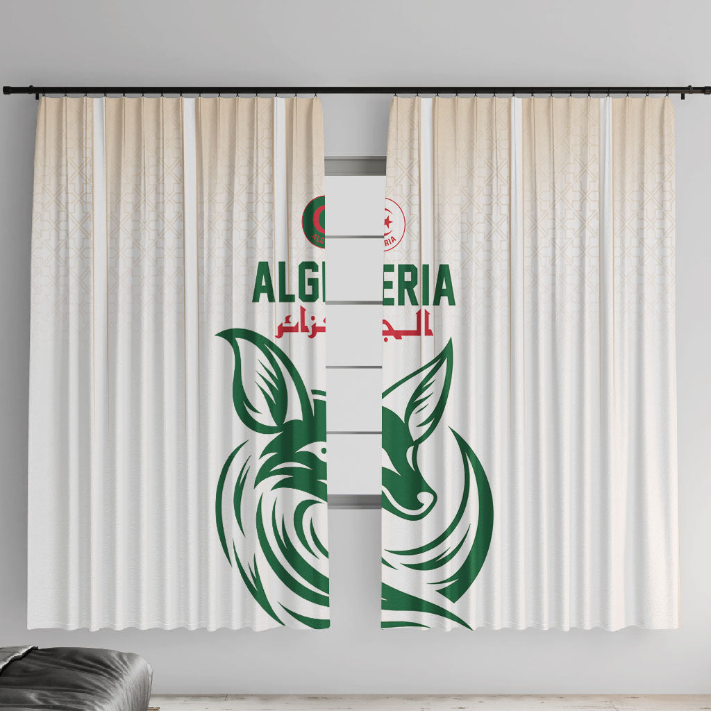 World Football 2026 Algeria Window Curtain Les Fennecs Desert Fox Pride